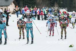 07.01.2017, Val di Fiemme, Italy (ITA): Clement Parisse (FRA), Lucas Boegl (GER), Thomas Bing (GER), (l-r)  - FIS world cup cross-country, tour de ski, mass men, Val di Fiemme (ITA). www.nordicfocus.com. © Modica/NordicFocus. Every downloaded picture is fee-liable.