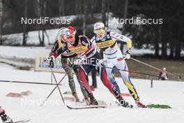 07.01.2017, Val di Fiemme, Italy (ITA): Heidi Weng (NOR), Stina Nilsson (SWE), (l-r)  - FIS world cup cross-country, tour de ski, mass women, Val di Fiemme (ITA). www.nordicfocus.com. © Modica/NordicFocus. Every downloaded picture is fee-liable.