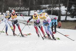07.01.2017, Val di Fiemme, Italy (ITA): Krista Parmakoski (FIN), Ingvild Flugstad Oestberg (NOR), (l-r)  - FIS world cup cross-country, tour de ski, mass women, Val di Fiemme (ITA). www.nordicfocus.com. © Modica/NordicFocus. Every downloaded picture is fee-liable.