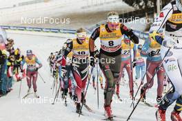 07.01.2017, Val di Fiemme, Italy (ITA): Nicole Fessel (GER), Kathrine Rolsted Harsem (NOR), (l-r)  - FIS world cup cross-country, tour de ski, mass women, Val di Fiemme (ITA). www.nordicfocus.com. © Modica/NordicFocus. Every downloaded picture is fee-liable.