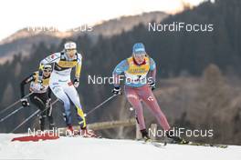 07.01.2017, Val di Fiemme, Italy (ITA): Yulia Tchekaleva (RUS), Stina Nilsson (SWE), (l-r)  - FIS world cup cross-country, tour de ski, mass women, Val di Fiemme (ITA). www.nordicfocus.com. © Modica/NordicFocus. Every downloaded picture is fee-liable.