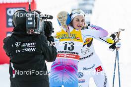 07.01.2017, Val di Fiemme, Italy (ITA): Anne Kylloenen (FIN), Stina Nilsson (SWE), (l-r)  - FIS world cup cross-country, tour de ski, mass women, Val di Fiemme (ITA). www.nordicfocus.com. © Modica/NordicFocus. Every downloaded picture is fee-liable.