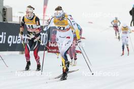 07.01.2017, Val di Fiemme, Italy (ITA): Silje Oeyre Slind (NOR), Maria Nordstroem (SWE), (l-r)  - FIS world cup cross-country, tour de ski, mass women, Val di Fiemme (ITA). www.nordicfocus.com. © Modica/NordicFocus. Every downloaded picture is fee-liable.