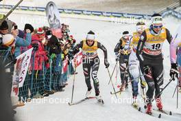 07.01.2017, Val di Fiemme, Italy (ITA): Virginia De Martin Topranin (ITA), Ilaria Debertolis (ITA), (l-r)  - FIS world cup cross-country, tour de ski, mass women, Val di Fiemme (ITA). www.nordicfocus.com. © Modica/NordicFocus. Every downloaded picture is fee-liable.