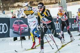 07.01.2017, Val di Fiemme, Italy (ITA): Stina Nilsson (SWE), Nathalie Von Siebenthal (SUI), (l-r)  - FIS world cup cross-country, tour de ski, mass women, Val di Fiemme (ITA). www.nordicfocus.com. © Modica/NordicFocus. Every downloaded picture is fee-liable.