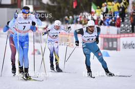 14.01.2017, Toblach, Italy (ITA): Ristomatti Hakola (FIN), Karl-Johan Westberg (SWE), Baptiste Gros (FRA) - FIS world cup cross-country, individual sprint, Toblach (ITA). www.nordicfocus.com. © Thibaut/NordicFocus. Every downloaded picture is fee-liable.