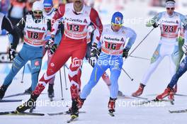 15.01.2017, Toblach, Italy (ITA): Paul Goalabre (FRA), Lauri Vuorinen (FIN) - FIS world cup cross-country, team sprint, Toblach (ITA). www.nordicfocus.com. © Thibaut/NordicFocus. Every downloaded picture is fee-liable.