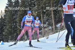 15.01.2017, Toblach, Italy (ITA): Anton Gafarov (RUS), Gleb Retivykh (RUS) - FIS world cup cross-country, team sprint, Toblach (ITA). www.nordicfocus.com. © Thibaut/NordicFocus. Every downloaded picture is fee-liable.