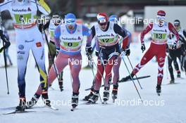 15.01.2017, Toblach, Italy (ITA): Paal Golberg (NOR), Alex Harvey (CAN) - FIS world cup cross-country, team sprint, Toblach (ITA). www.nordicfocus.com. © Thibaut/NordicFocus. Every downloaded picture is fee-liable.