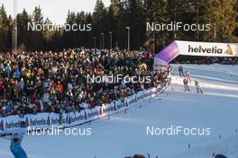 21.01.2017, Ulricehamn, Sweden (SWE): Competitiors with spectators   - FIS world cup cross-country, 15km men, Ulricehamn (SWE). www.nordicfocus.com. © Modica/NordicFocus. Every downloaded picture is fee-liable.