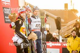 21.01.2017, Ulricehamn, Sweden (SWE): Martin Johnsrud Sundby (NOR), Alex Harvey (CAN), Marcus Hellner (SWE), (l-r) - FIS world cup cross-country, 15km men, Ulricehamn (SWE). www.nordicfocus.com. © Modica/NordicFocus. Every downloaded picture is fee-liable.