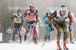 22.01.2017, Ulricehamn, Sweden (SWE): Francesco De Fabiani (ITA), Martin Johnsrud Sundby (NOR), (l-r)  - FIS world cup cross-country, 4x7.5km men, Ulricehamn (SWE). www.nordicfocus.com. © Modica/NordicFocus. Every downloaded picture is fee-liable.