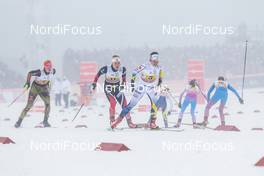 22.01.2017, Ulricehamn, Sweden (SWE): Charlotte Kalla (SWE), Ragnhild Haga (NOR), Victoria Carl (GER), (l-r)  - FIS world cup cross-country, 4x5km women, Ulricehamn (SWE). www.nordicfocus.com. © Modica/NordicFocus. Every downloaded picture is fee-liable.