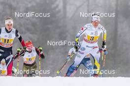 22.01.2017, Ulricehamn, Sweden (SWE): Ragnhild Haga (NOR), Charlotte Kalla (SWE), (l-r)  - FIS world cup cross-country, 4x5km women, Ulricehamn (SWE). www.nordicfocus.com. © Modica/NordicFocus. Every downloaded picture is fee-liable.