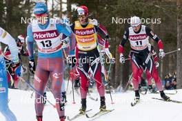 29.01.2017, Falun Sweden (SWE): Martin Johnsrud Sundby (NOR), Emil Iversen (NOR), (l-r)  - FIS world cup cross-country, mass men, Falun (SWE). www.nordicfocus.com. © Modica/NordicFocus. Every downloaded picture is fee-liable.