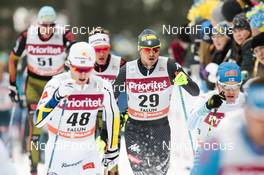29.01.2017, Falun Sweden (SWE): Oskar Svensson (SWE), Dietmar Noeckler (ITA), (l-r)  - FIS world cup cross-country, mass men, Falun (SWE). www.nordicfocus.com. © Modica/NordicFocus. Every downloaded picture is fee-liable.