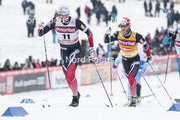 29.01.2017, Falun Sweden (SWE): Emil Iversen (NOR), Martin Johnsrud Sundby (NOR), (l-r)  - FIS world cup cross-country, mass men, Falun (SWE). www.nordicfocus.com. © Modica/NordicFocus. Every downloaded picture is fee-liable.