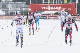29.01.2017, Falun Sweden (SWE): Calle Halfvarsson (SWE), Sjur Roethe (NOR), (l-r)  - FIS world cup cross-country, mass men, Falun (SWE). www.nordicfocus.com. © Modica/NordicFocus. Every downloaded picture is fee-liable.
