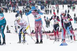 29.01.2017, Falun Sweden (SWE): Daniel Rickardsson (SWE), Andrey Larkov (RUS), Niklas Dyrhaug (NOR), (l-r)  - FIS world cup cross-country, mass men, Falun (SWE). www.nordicfocus.com. © Modica/NordicFocus. Every downloaded picture is fee-liable.