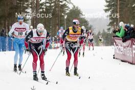 29.01.2017, Falun Sweden (SWE): Iivo Niskanen (FIN), Sjur Roethe (NOR), Martin Johnsrud Sundby (NOR), (l-r)  - FIS world cup cross-country, mass men, Falun (SWE). www.nordicfocus.com. © Modica/NordicFocus. Every downloaded picture is fee-liable.