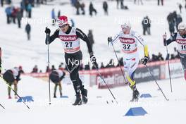 29.01.2017, Falun Sweden (SWE): Jonas Baumann (SUI), Martin Johansson (SWE), (l-r)  - FIS world cup cross-country, mass men, Falun (SWE). www.nordicfocus.com. © Modica/NordicFocus. Every downloaded picture is fee-liable.