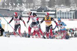 29.01.2017, Falun Sweden (SWE): Sjur Roethe (NOR), Martin Johnsrud Sundby (NOR), (l-r)  - FIS world cup cross-country, mass men, Falun (SWE). www.nordicfocus.com. © Modica/NordicFocus. Every downloaded picture is fee-liable.