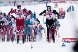 29.01.2017, Falun Sweden (SWE): Alex Harvey (CAN), Dario Cologna (SUI), (l-r)  - FIS world cup cross-country, mass men, Falun (SWE). www.nordicfocus.com. © Modica/NordicFocus. Every downloaded picture is fee-liable.