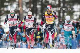 29.01.2017, Falun Sweden (SWE): Sjur Roethe (NOR), Niklas Dyrhaug (NOR), Martin Johnsrud Sundby (NOR), (l-r)  - FIS world cup cross-country, mass men, Falun (SWE). www.nordicfocus.com. © Modica/NordicFocus. Every downloaded picture is fee-liable.