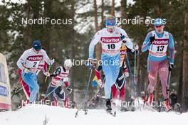 29.01.2017, Falun Sweden (SWE): Matti Heikkinen (FIN), Iivo Niskanen (FIN), Alexander Bessmertnykh (RUS), (l-r)  - FIS world cup cross-country, mass men, Falun (SWE). www.nordicfocus.com. © Modica/NordicFocus. Every downloaded picture is fee-liable.