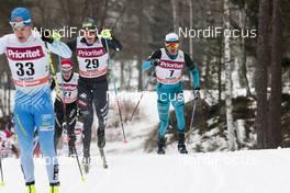 29.01.2017, Falun Sweden (SWE): Dietmar Noeckler (ITA), Maurice Manificat (FRA), (l-r)  - FIS world cup cross-country, mass men, Falun (SWE). www.nordicfocus.com. © Modica/NordicFocus. Every downloaded picture is fee-liable.