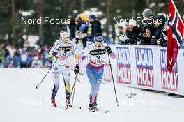 29.01.2017, Falun Sweden (SWE): Stina Nilsson (SWE), Krista Parmakoski (FIN), (l-r)  - FIS world cup cross-country, mass women, Falun (SWE). www.nordicfocus.com. © Modica/NordicFocus. Every downloaded picture is fee-liable.