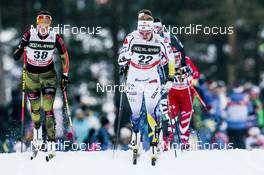 29.01.2017, Falun Sweden (SWE): Evelina Settlin (SWE), Elisabeth Schicho (GER), (l-r)  - FIS world cup cross-country, mass women, Falun (SWE). www.nordicfocus.com. © Modica/NordicFocus. Every downloaded picture is fee-liable.