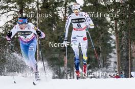 29.01.2017, Falun Sweden (SWE): Krista Parmakoski (FIN), Stina Nilsson (SWE), (l-r)  - FIS world cup cross-country, mass women, Falun (SWE). www.nordicfocus.com. © Modica/NordicFocus. Every downloaded picture is fee-liable.