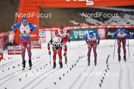 03.02.2017, Pyeong Chang, Korea (KOR): Sondre Turvoll Fossli (NOR), Gleb Retivykh (RUS), Len Valjas (CAN), Andrey Parfenov (RUS), Alexander Panzhinskiy (RUS) - FIS world cup cross-country, individual sprint, Pyeong Chang (KOR). www.nordicfocus.com. © Thibaut/NordicFocus. Every downloaded picture is fee-liable.