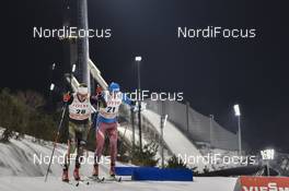 03.02.2017, Pyeong Chang, Korea (KOR): Thomas Wick (GER), Ermil Vokuev (RUS) - FIS world cup cross-country, individual sprint, Pyeong Chang (KOR). www.nordicfocus.com. © Thibaut/NordicFocus. Every downloaded picture is fee-liable.