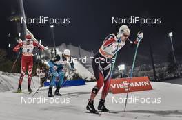 03.02.2017, Pyeong Chang, Korea (KOR): Sondre Turvoll Fossli (NOR), Len Valjas (CAN), Baptiste Gros (FRA), Thomas Wick (GER) - FIS world cup cross-country, individual sprint, Pyeong Chang (KOR). www.nordicfocus.com. © Thibaut/NordicFocus. Every downloaded picture is fee-liable.