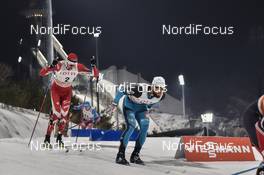 03.02.2017, Pyeong Chang, Korea (KOR): Baptiste Gros (FRA), Len Valjas (CAN), Ermil Vokuev (RUS) - FIS world cup cross-country, individual sprint, Pyeong Chang (KOR). www.nordicfocus.com. © Thibaut/NordicFocus. Every downloaded picture is fee-liable.