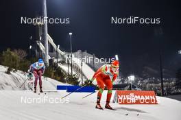 03.02.2017, Pyeong Chang, Korea (KOR): Polina Seronosova (BLR), Anna Medvedeva (RUS), Frida Erkers (SWE) - FIS world cup cross-country, individual sprint, Pyeong Chang (KOR). www.nordicfocus.com. © Thibaut/NordicFocus. Every downloaded picture is fee-liable.