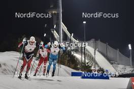 03.02.2017, Pyeong Chang, Korea (KOR): Sondre Turvoll Fossli (NOR), Len Valjas (CAN), Baptiste Gros (FRA) - FIS world cup cross-country, individual sprint, Pyeong Chang (KOR). www.nordicfocus.com. © Thibaut/NordicFocus. Every downloaded picture is fee-liable.