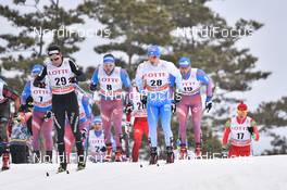 04.02.2017, Pyeong Chang, Korea (KOR): Erwan Kaeser (SUI), Ilia Semikov (RUS), Antti Ojansivu (FIN) - FIS world cup cross-country, skiathlon men, Pyeong Chang (KOR). www.nordicfocus.com. © Thibaut/NordicFocus. Every downloaded picture is fee-liable.