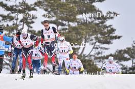 04.02.2017, Pyeong Chang, Korea (KOR): Martin Loewstroem Nyenget (NOR), Mathias Rundgreen (NOR), Robin Norum (SWE) - FIS world cup cross-country, skiathlon men, Pyeong Chang (KOR). www.nordicfocus.com. © Thibaut/NordicFocus. Every downloaded picture is fee-liable.