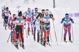 04.02.2017, Pyeong Chang, Korea (KOR): Masako Ishida (JPN), Silje Oeyre Slind (NOR), Alisa Zhambalova (RUS) - FIS world cup cross-country, skiathlon women, Pyeong Chang (KOR). www.nordicfocus.com. © Thibaut/NordicFocus. Every downloaded picture is fee-liable.