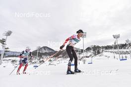 04.02.2017, Pyeong Chang, Korea (KOR): Masako Ishida (JPN), Anna Svendsen (NOR) - FIS world cup cross-country, skiathlon women, Pyeong Chang (KOR). www.nordicfocus.com. © Thibaut/NordicFocus. Every downloaded picture is fee-liable.