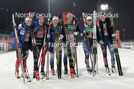 05.02.2017, Pyeong Chang, Korea (KOR): Anna Svendsen (NOR), Silje Slind (NOR), Elin Mohlin (SWE), Maria Nordstroem (SWE), Ida Sargent (USA), Sophie Caldwell (USA), l-r - FIS world cup cross-country, team sprint, Pyeong Chang (KOR). www.nordicfocus.com. © Ellis/NordicFocus. Every downloaded picture is fee-liable.