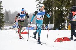 19.02.2017, Otepaeae, Estonia (EST): Jonas Dobler (GER), Maurice Manificat (FRA), (l-r)  - FIS world cup cross-country, 15km men, Otepaeae (EST). www.nordicfocus.com. © Modica/NordicFocus. Every downloaded picture is fee-liable.