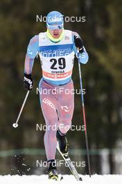 19.02.2017, Otepaeae, Estonia (EST): Andrey Melnichenko (RUS) - FIS world cup cross-country, 15km men, Otepaeae (EST). www.nordicfocus.com. © Modica/NordicFocus. Every downloaded picture is fee-liable.