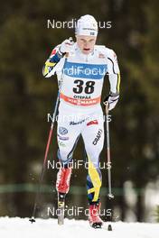 19.02.2017, Otepaeae, Estonia (EST): Jens Burman (SWE) - FIS world cup cross-country, 15km men, Otepaeae (EST). www.nordicfocus.com. © Modica/NordicFocus. Every downloaded picture is fee-liable.