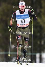 19.02.2017, Otepaeae, Estonia (EST): Sebastian Eisenlauer (GER) - FIS world cup cross-country, 15km men, Otepaeae (EST). www.nordicfocus.com. © Modica/NordicFocus. Every downloaded picture is fee-liable.