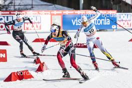 18.02.2017, Otepaeae, Estonia (EST): Heidi Weng (NOR), Hanna Falk (SWE), (l-r)  - FIS world cup cross-country, individual sprint, Otepaeae (EST). www.nordicfocus.com. © Modica/NordicFocus. Every downloaded picture is fee-liable.