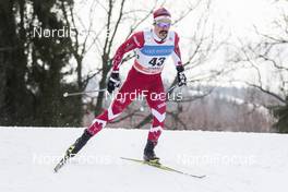 18.02.2017, Otepaeae, Estonia (EST): Jesse Cockney (CAN) - FIS world cup cross-country, individual sprint, Otepaeae (EST). www.nordicfocus.com. © Modica/NordicFocus. Every downloaded picture is fee-liable.